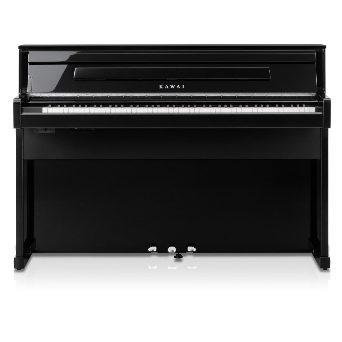 Kawai CA 901 Digitalpiano schwarz Hochglanz, Ansicht: frontal