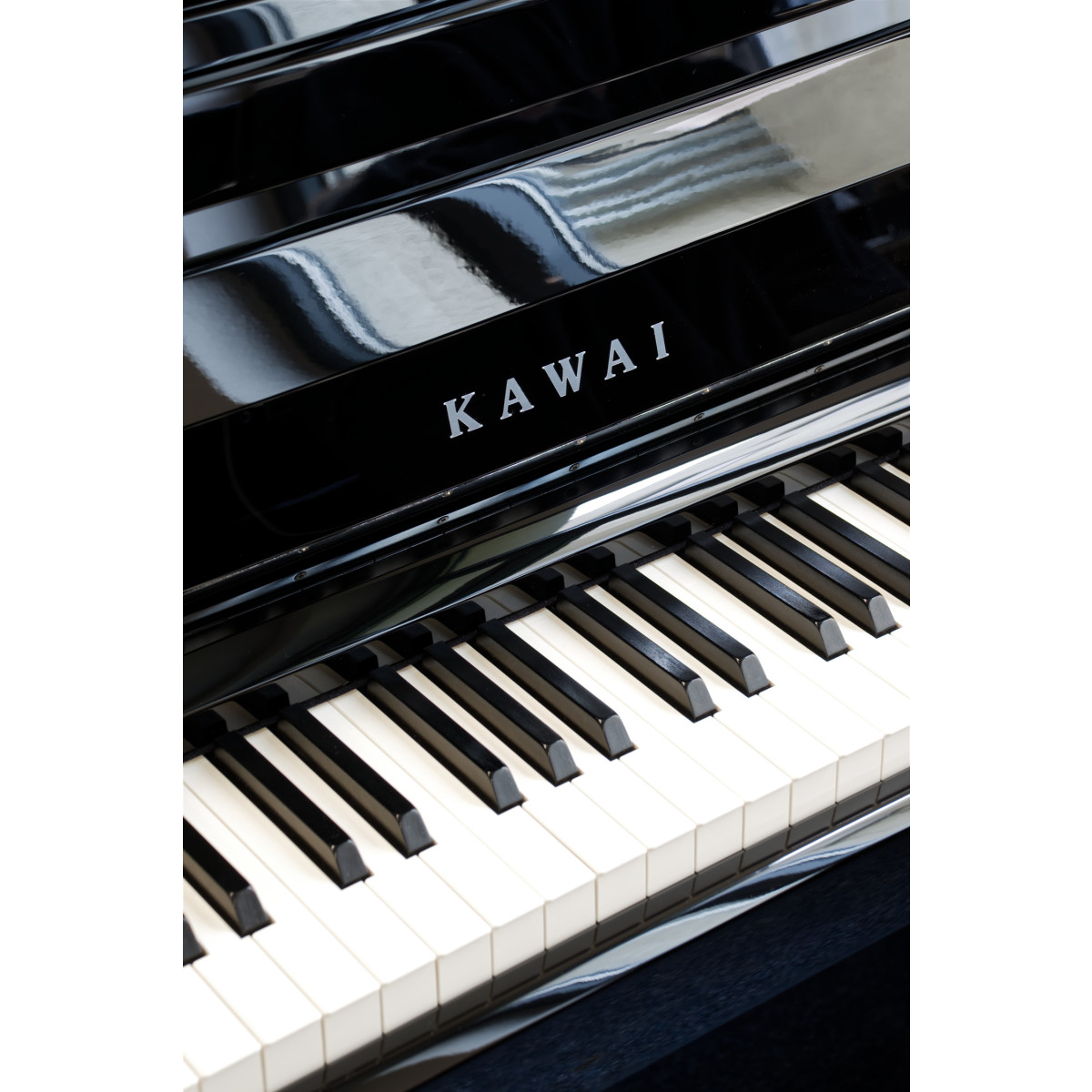 Kawai CA 901 Digitalpiano schwarz Hochglanz, Ansicht: Klaviatur