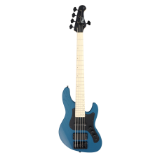 FGN E-Bass J-Standard Mighty Jazz DE 5-Saiter in Open Pore Blue