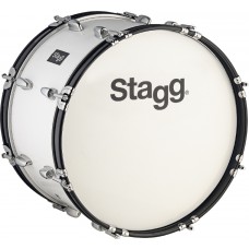 26" x 10" Marching Bass-Drum weiss, Stagg