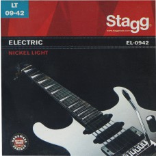 Vernickelter Stahl Saitensatz für E-Gitarre, Light